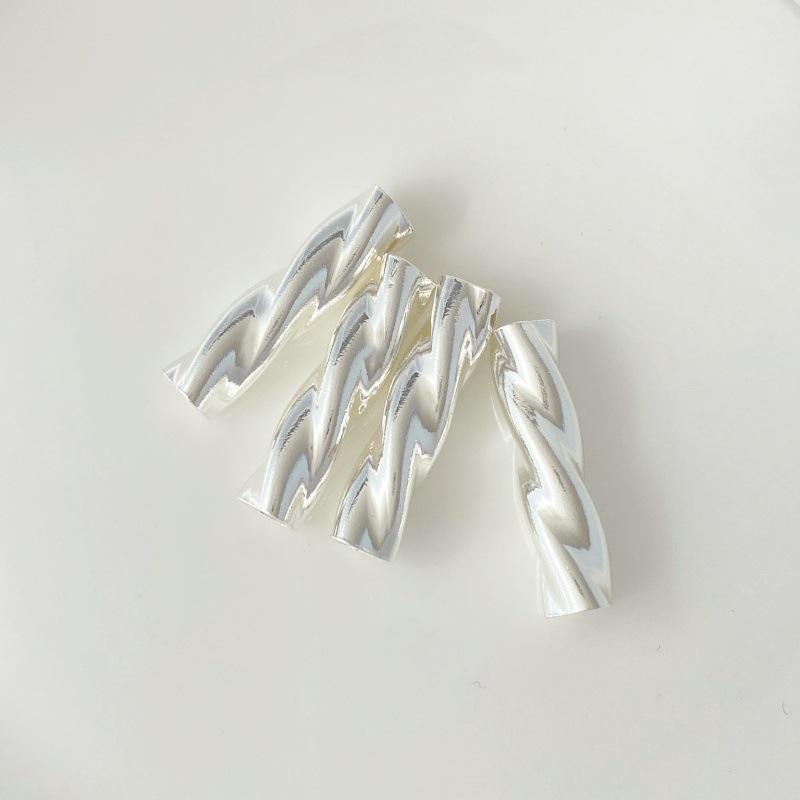 Gold-Plated Twisted Hollow Copper Tube for DIY Jewelry & Clothing Accessories
