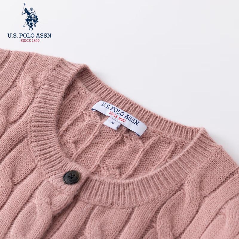 U.S. Polo Assn. Women's Solid Wool Blend Knitted Cardigan