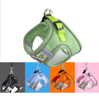 Pettorina per cani da compagnia, anti-tiro, traspirante, riflettente, set di guinzagli e imbracature per cani, accessori regolabili per animali domestici, imbracatura per gattini e cuccioli
