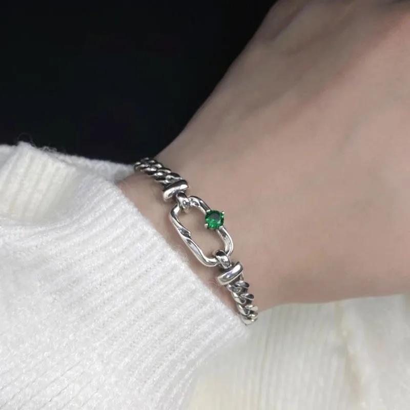 VENTFILLE Bracelet en argent sterling 925 avec perles et nœuds en bambou pour femme et fille, bijoux coréens simples, cadeau d'anniversaire, livraison directe