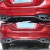 2 pcs stainless steel exhaust pipe trim cover for Mercedes Benz A B C E GLC GLE Class W176 W246 W205 W213 AMG car style