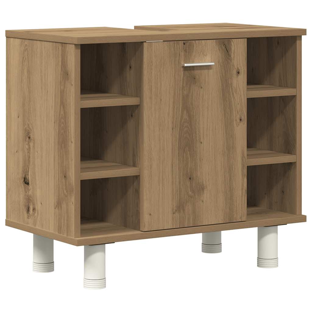 Vidaxl 3-Piece Bathroom Furniture Set, Artisan Oak