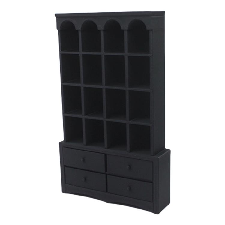 Классический миниатюрный книжный шкаф 1/12 для кукольных домиков Органайзер для хранения Детское обучающее занятие Сцена для кукольных домиков