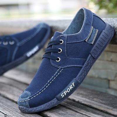 Erkek ayakkabıları gündelik Denim Erkek spor ayakkabı Slip on Loafer Erkek Kanvas Ayakkabılar Nefes Alabilir Yumuşak Düz Sürüş Ayakkabıları erkek gündelik 365