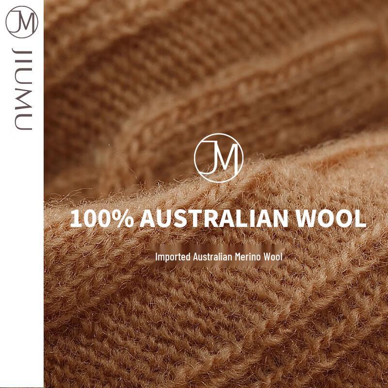 JIUMU Women's Wool Knit Beanie Hat