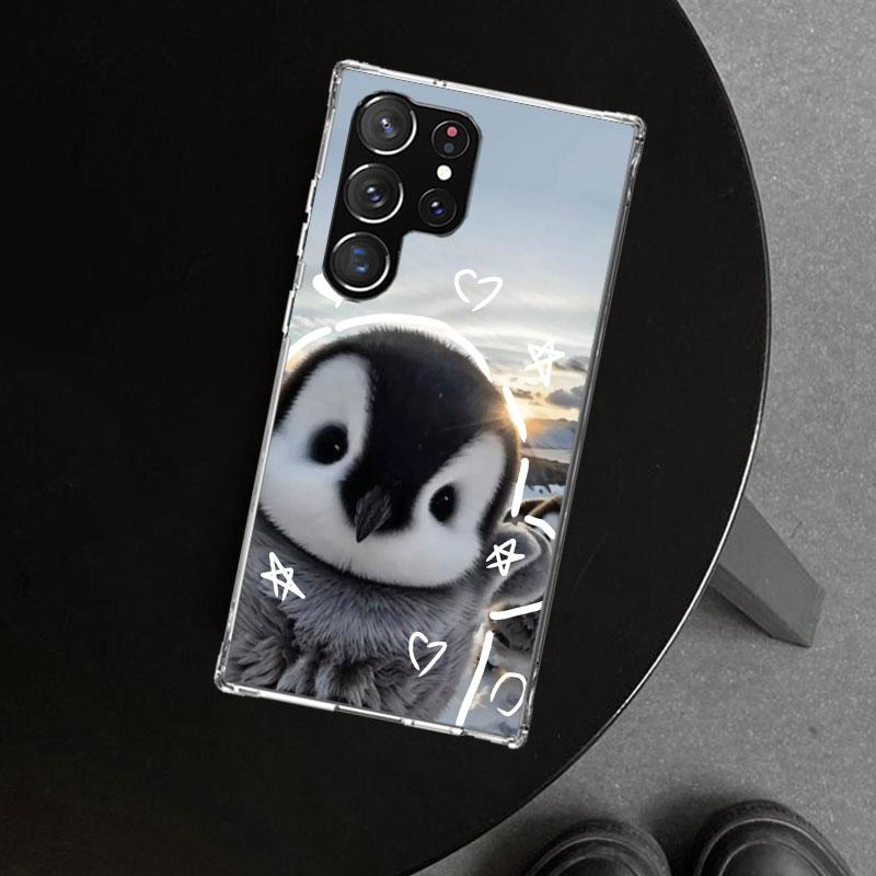 Penguins Love At The North Pole Phone Case Cover for Samsung Galaxy S26 S25 Edge S24 S23 Ultra S22 Plus S21 FE S20 + Art Customi