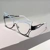 Butterfly Shaped Eyeglasses Women Fashion Hollowed Rim Blue Light Blocking Optical Frames Trendy Stylish Design Glasses