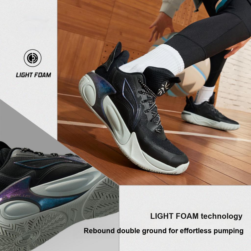 Li Ning Kids Wind Shadow 2.0 Stable Lightweight Sports Non-Slip Shock Absorbing Durable Breathable Low-Top Basketball Shoes YKBU072-9