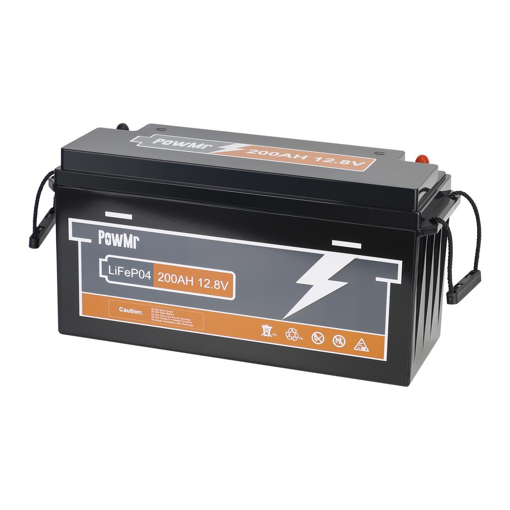 PowMr GER Disponibile 200Ah 12.8V Lunga Durata Ciclo 2560Wh Supporto Parallelo e Serie Accumulo Energia Batteria Solare Ioni di Litio