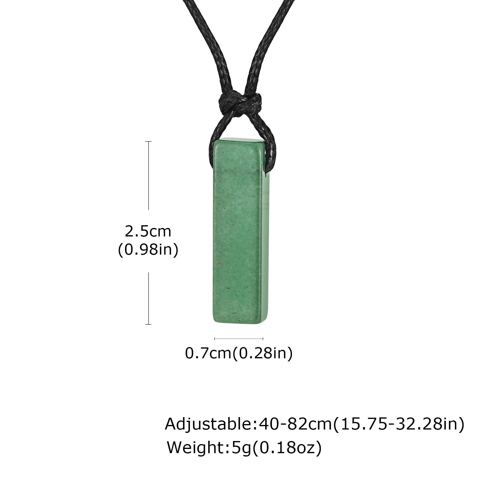 

Vnox Adjustable Handmade Black Rope Natural Stone Pendant Spiritual Necklace Energy Healing Stone Necklace Jewelry for Men Women