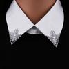Vintage Collar Brooch Tide Exquisite Hollow Out Metal Brooch  For Men Women Lady Blouse Shirt
