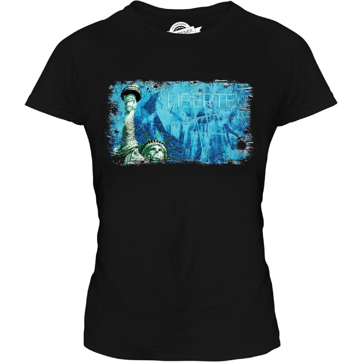 

CandyMix Women s Statue of Liberty T Shirt Fitted T-Shirt Top, Size 2X-Large, Color Black XXXXXL різнокольоровий
