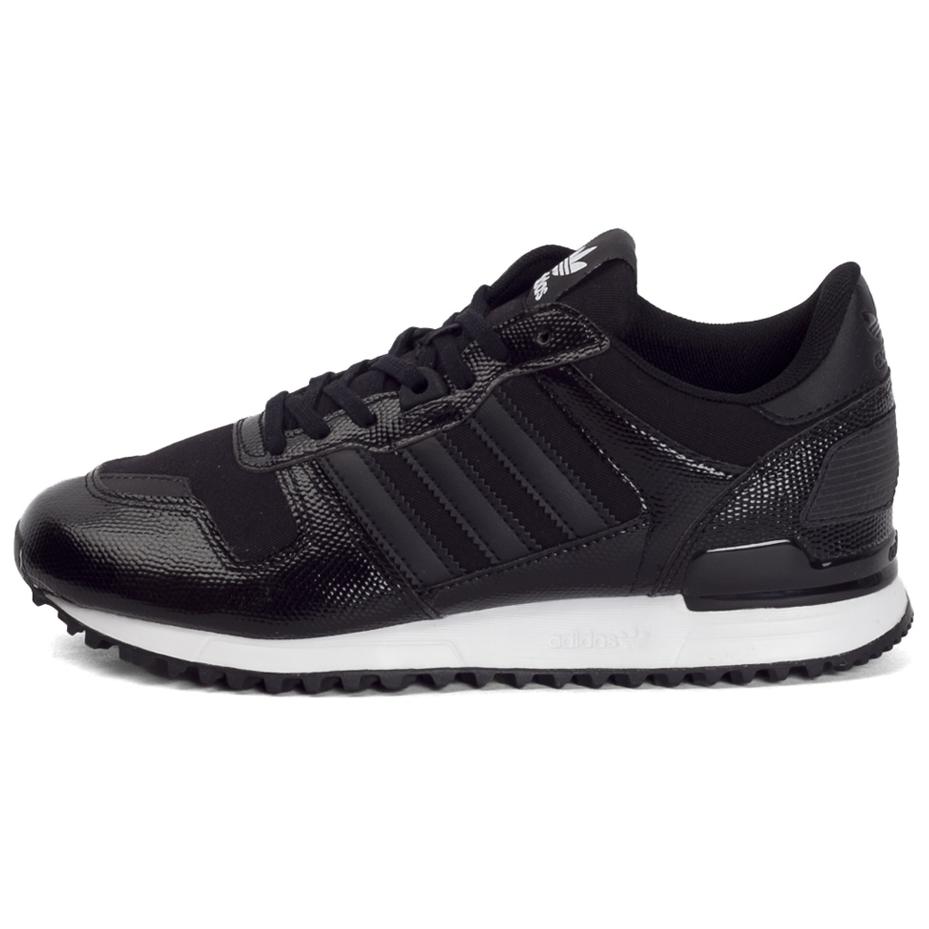 Adidas Originals ZX 700 Versatile Comfortable Slip-Resistant Durable Low-Top Lifestyle Casual Shoes Women Sneaker Black BA9981