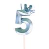 Crown Shape Number Candles 0-9 Digital Candles Pink Blue Birthday Cake Decoration Baby Shower Cake Topper Insert Decor