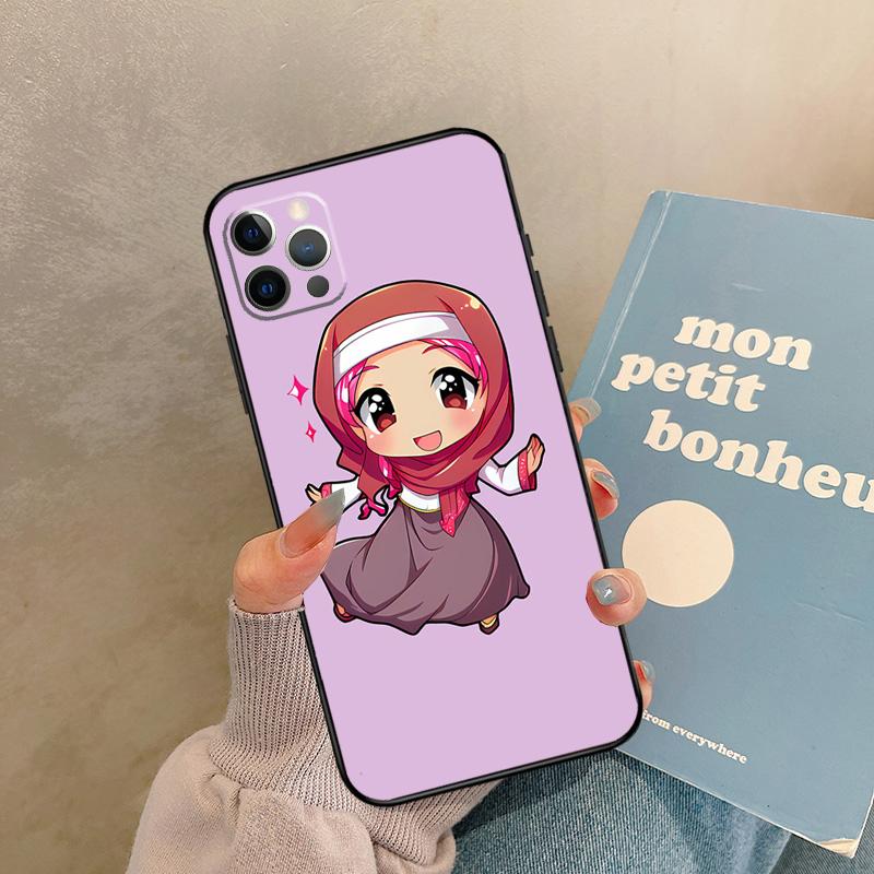 Muslim Arabic Hijab Girl Phone Case For iPhone 17 Pro Max Cover Coque For iPhone 17 Air 17 Pro Capa