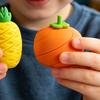 3D Printed Fidget Fruit Toy, Spiral Flexible Pineapple/Persimmon Passthrough Toy, Stress Relief Desk Toy for Adults, Kids