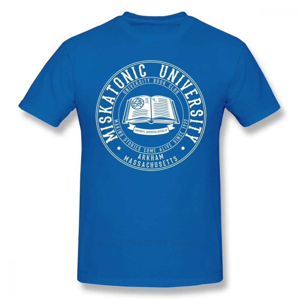 Arkham Horror T Shirt Miskatonic University Book Club T-Shirt Short Sleeve 100% Cotton Tee Shirt Oversized Streetwear Tshirt