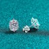 Elegant Moissanite Stud Earrings Women Sterling 5x7mm Oval Cut Lightweight Luxury Daily Wear