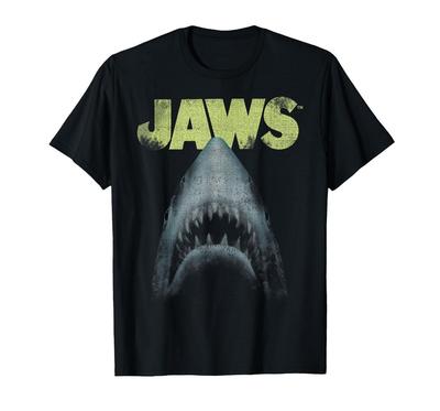Der weiße Hai Zähne Poster Logo T-Shirt