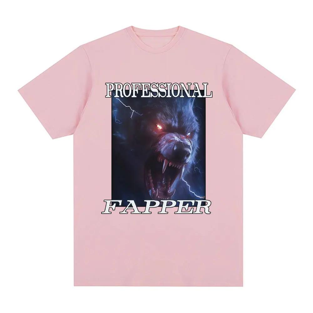 Fapper Lustiger Wolf Mee Grafik T-Shirt Professionell Mode T-Shirt Feunisex Unisex Kurzärmliges Casual T-Shirt