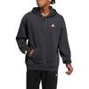 adidas Solid Color Brand Logo Kangaroo Pocket Hoodie Unisex Hoodie Black IB2731
