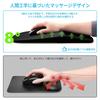 PhyiFlbey Mouse Pad with Wrist Integrated Wrist Massage Dot Pain Relief for Wrist Memory Black Support, Rest, Design, Pain, Foam, Ergonomic, Non-Slip,
