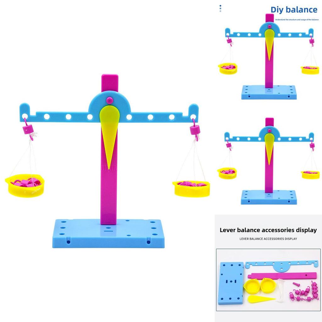 Scientific Experiment Balance Assembly Model Material Set Children Puzzle Toy For Kids Educational