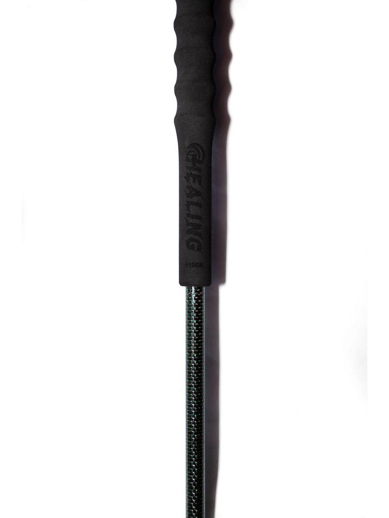 Silver Carbon Fiber Ultra-light Foldable Trekking Poles for Hiking, Camping, and Mountaineering