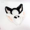 Ručně vyrobená čelenka s psími oušky Psí holčičky Cosplay doplňky Uši Fursuit Maškarní Halloweenská Cosplay párty