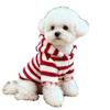 Striped Dog Sweatshirt With Hat Dog Vest New Pug Teddy Coat  Chihuahua Outfits