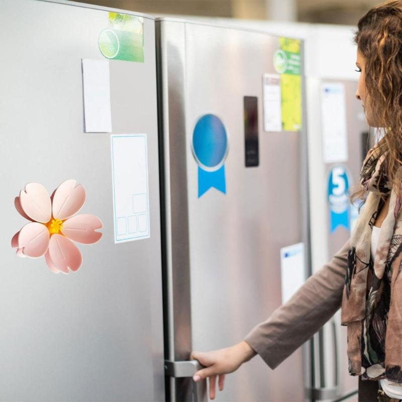 Magnetic Multifunctional Flower Shape Sealing Clips for Snacks Bag Refrigerator Magnets Kitchen Storage Organizers Clips
