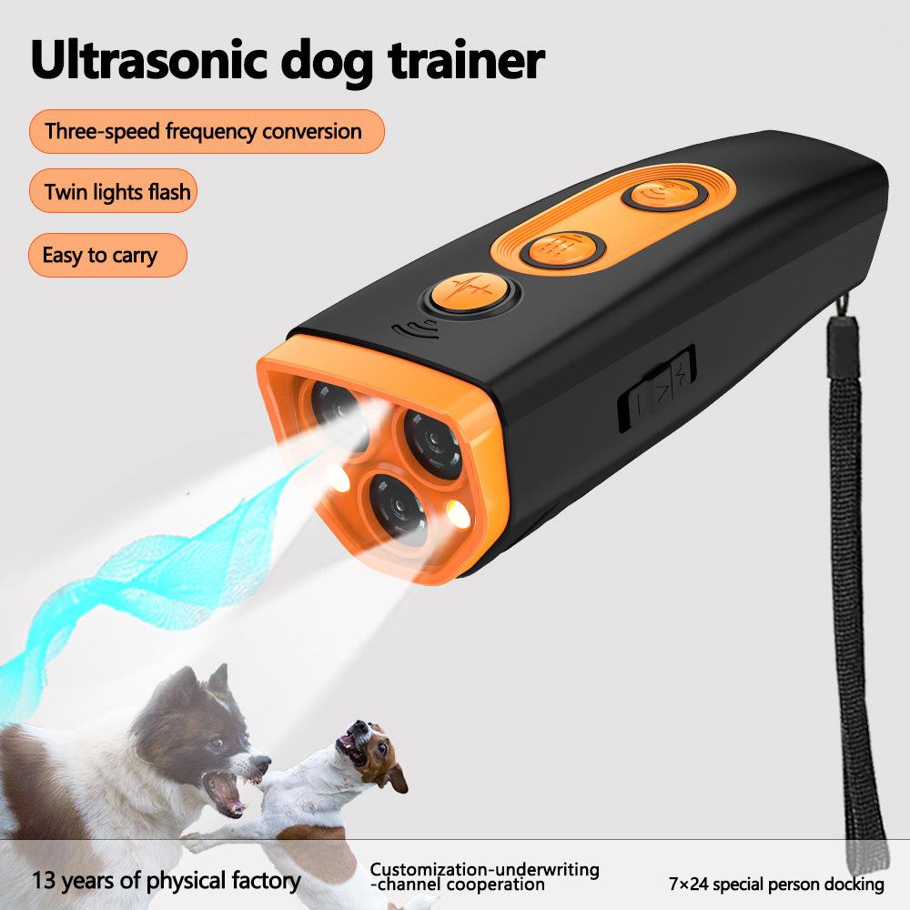Pet Dog Repeller Ultrasonic Training Device Rechargeable Anti Bark Deterrent Control Stop Barking Supplies Accessories For Puppy