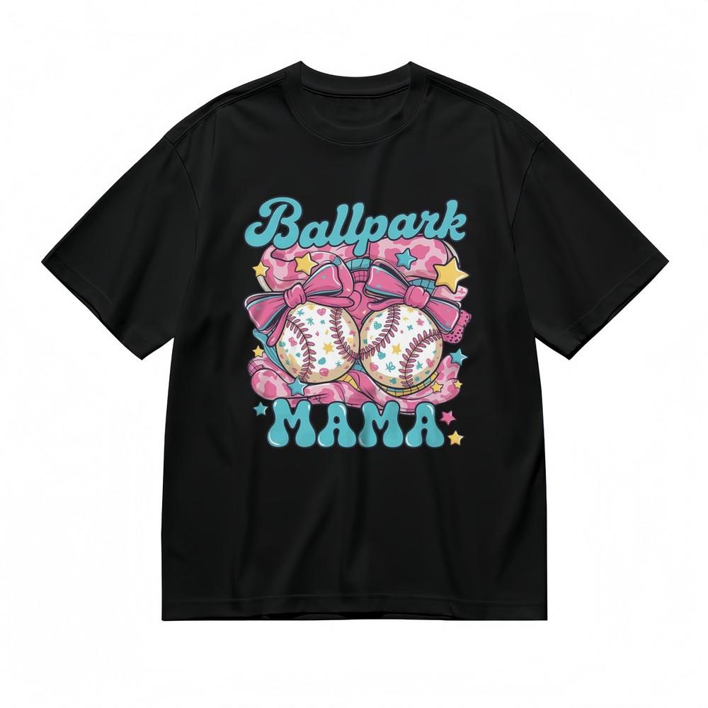 

Men s Trend Vibrant Comfy Classic T-Shirt Ballpark Mama Sport 100% Cotton Tee 4XL