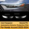 For HONDA ACCORD  2024 Car Exterior Headlight Anti-scratch Front Lamp Tint Transparent TPU Protective Film Sticker