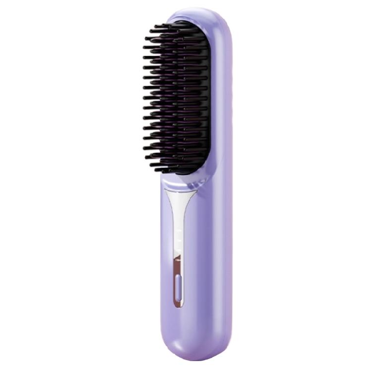 Cordless Hair Straightener With Adjustable Precise Temperature Control Portable Rechargeable Straightening Comb