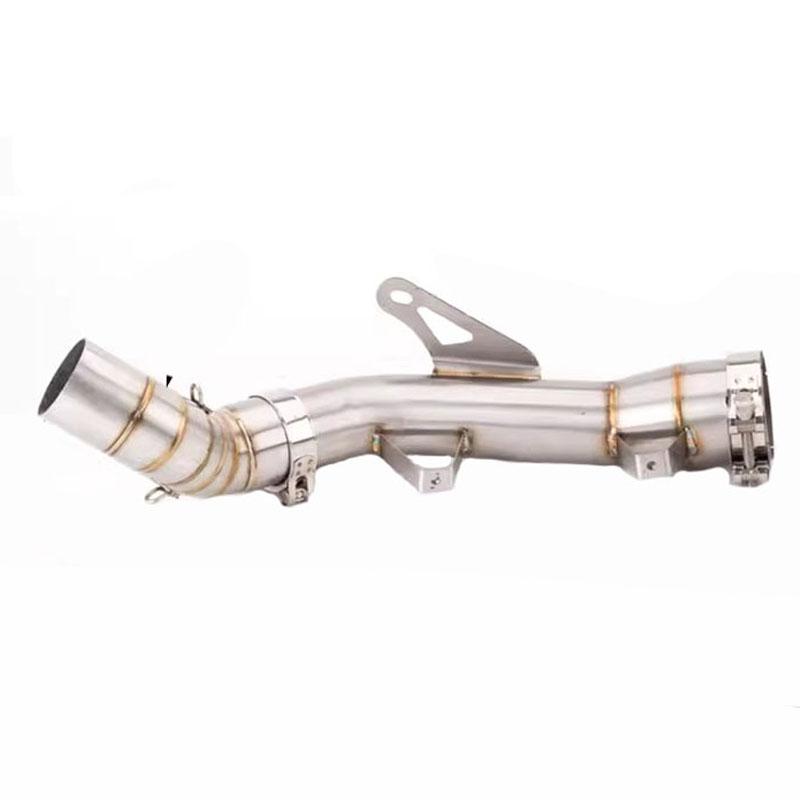 Per Kawasaki Z900 2017-2025 Z 900 Sistema di Scarico per Moto Slip-On da 51MM Tubo di Collegamento Coda Media Con Terminali Silenziatore Argentati