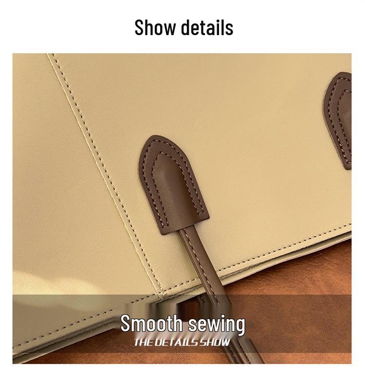 2025 Women's Large Capacity Tote Bag: High-End, Versatile Shoulder Bag for Autumn/Winter Commute or School.