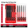 Extended S2 Hex Socket Driver Bits Set for Electric and Pneumatic Screwdrivers