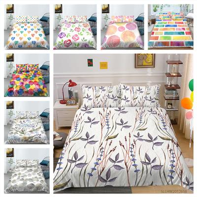 3D Kleurpatroon Grafische Print Beddengoed Eenpersoons Tweepersoons Bed Volledige Maat Vintage Patroon Kussensloop en Dekbedovertrek 2 of 3 Comfortabele Huisdecoratie