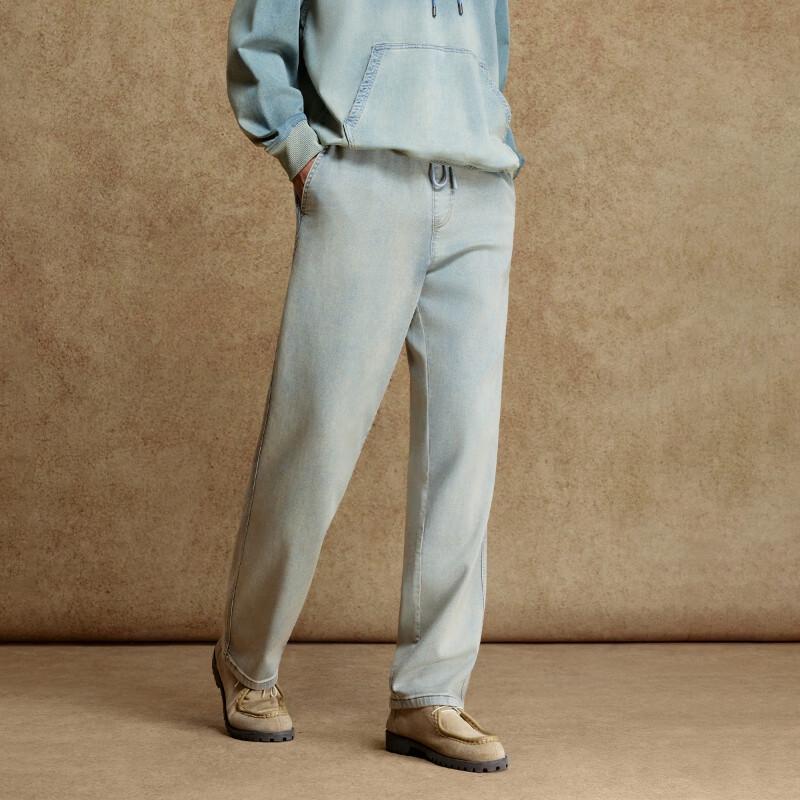 JACK&JONES Men's Tapered Drawstring Jeans