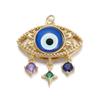 Diy Charms for Make Earrings Bracelet Necklace Bohemia Star Eyes Hearts for Jewelry Making Supplies Gold Color Dijes Designer