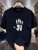 Men's Plus Size Heavyweight Cotton Short Sleeve T-Shirt - Trendy American Summer Casual Round Neck Top