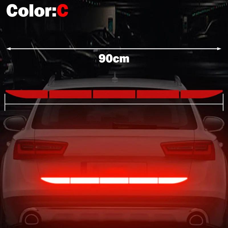 

OTOKIT 5pcs/lot Car Sticker Reflective Warning Safety Tape Anti Collision Warning Reflective Sticker for Automobile Trunk