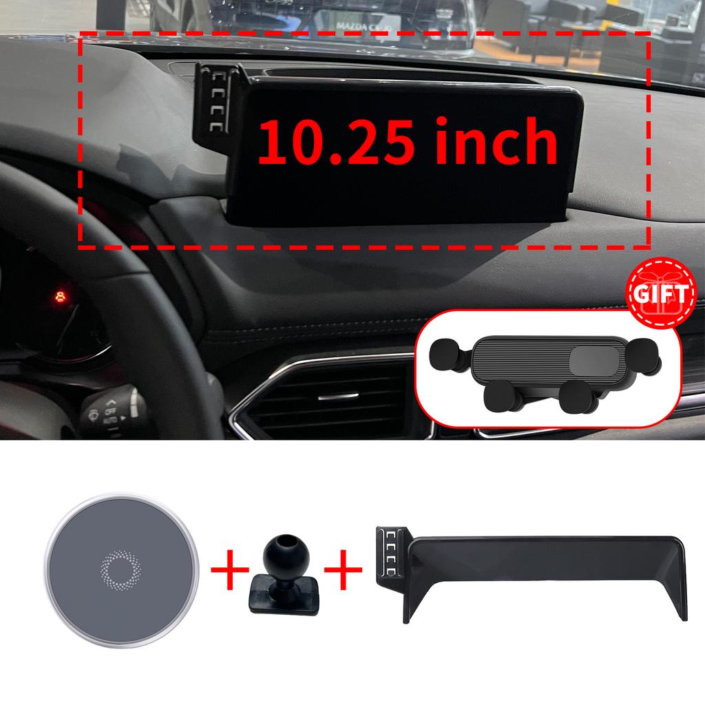 Support de téléphone sur mesure pour Mazda CX-5 2021 2022 2023-2025 CX5 KF, fixation sur écran du tableau de bord, sans perçage, accessoires