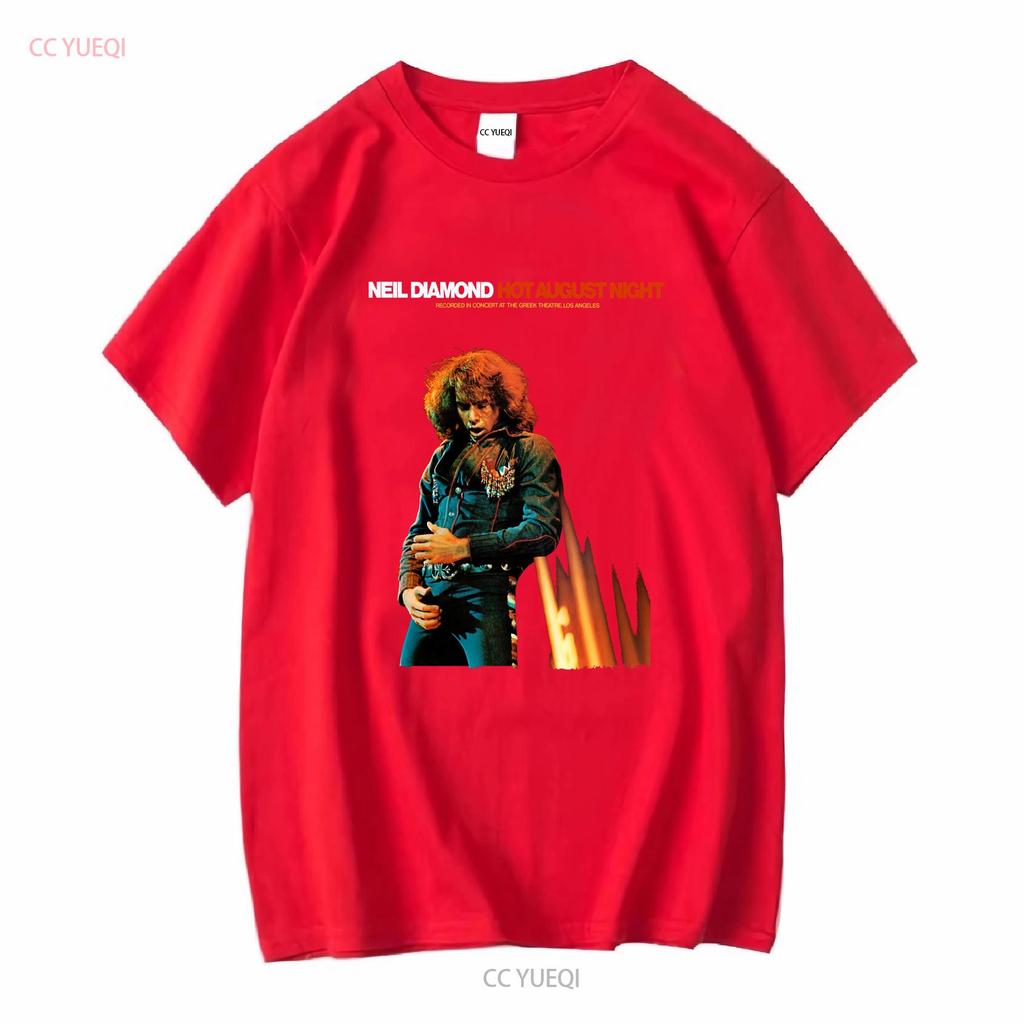 Hot August by Night Neil Diamond T Shirt Crunchy Granola Suite Cracklin' Rosie Long or Short Sleeves Vintage Washed Slightly