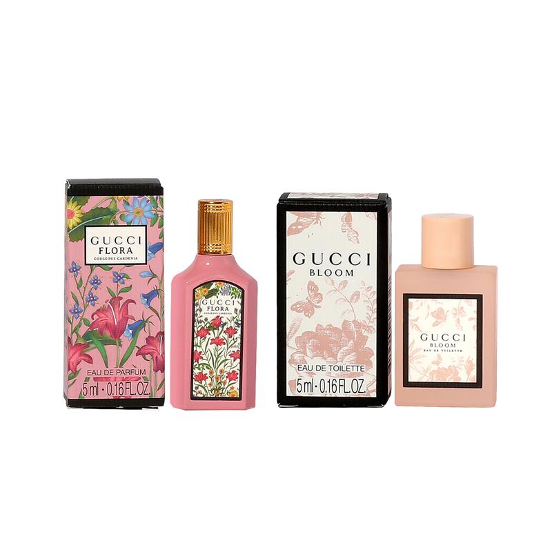 Gucci Набор из двух миниатюр парфюма Qimeng/Huayue/Guilty Love EDP Туалетная вода EDT Qimeng Gardenia 5 мл + Huayue Туалетная вода 5 мл коричневый
