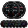 7 Color LED MultiFunction 85mm Gauge Oil Pressure+Water Temperature+Fuel Level Gauge+Voltmeter with Sensor 0-190ohm Auto Car 12V
