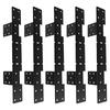 10Pcs Adjustable Stair Stringer Hanger Concealed Connector Bracket for 2x10 2x12 Stair Stringer Interior Use