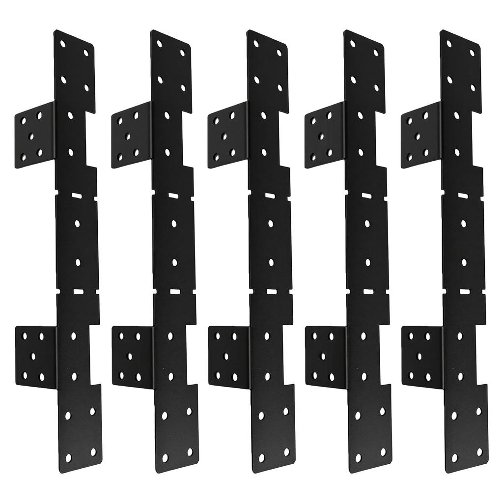 10Pcs Adjustable Stair Stringer Hanger Concealed Connector Bracket for 2x10 2x12 Stair Stringer Interior Use