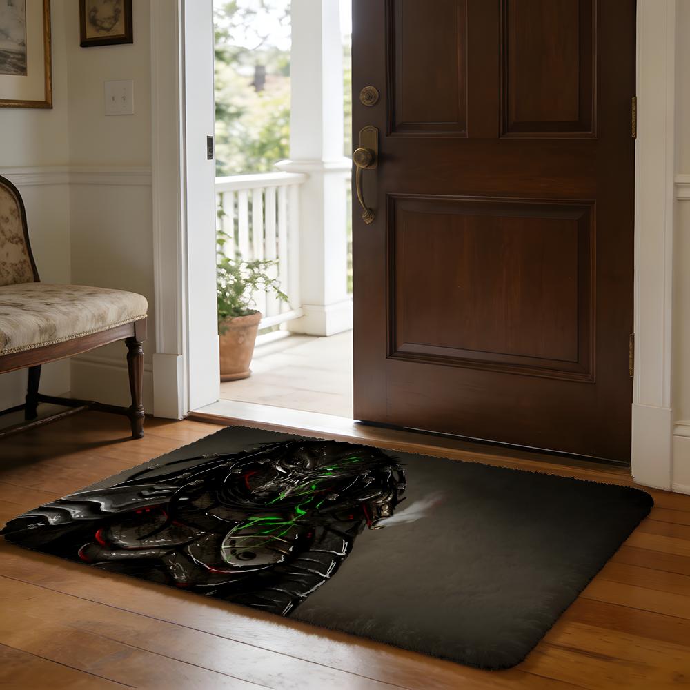 Floor Mat Soft Flannel Rug Non Slip Absorbent Mat for Bathroom Bedroom Home Decor The Predator Classic Movie
